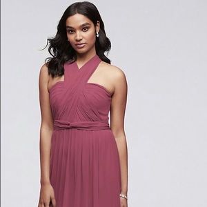 David’s Bridal Style Your Way 6 Tie Dress Chianti